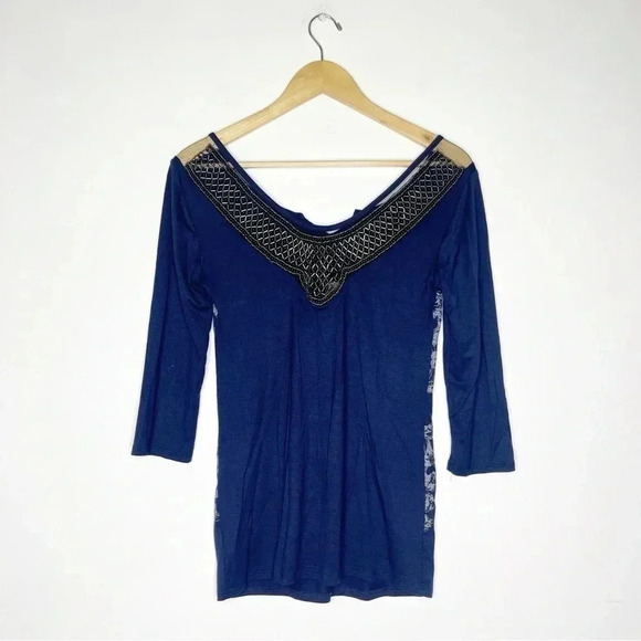 Harley Davidson Beaded V Neck Blouse Size Small - Picture 6 of 6